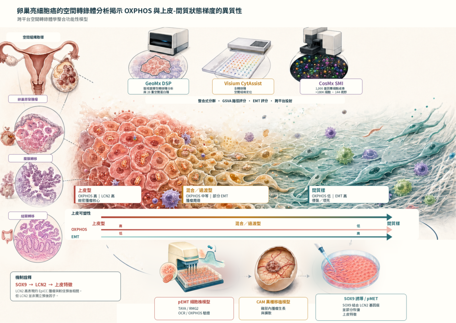 破解卵巢亮細胞癌的空間密碼:臺大跨領域團隊研究登《<i>Nature Communications</i>》